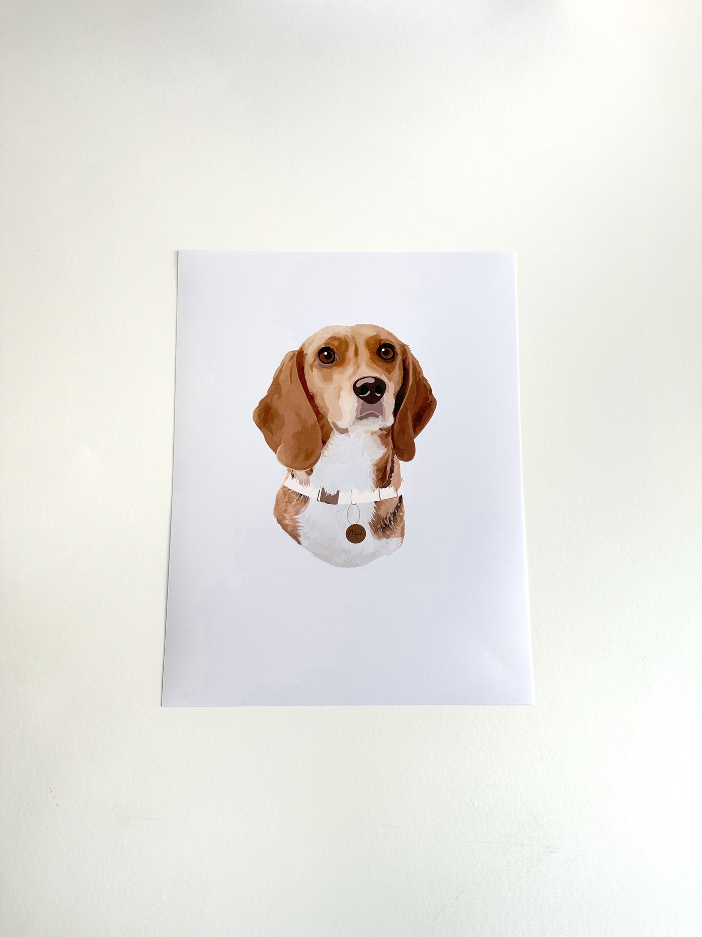 Custom Pet Portrait + Print Bundle