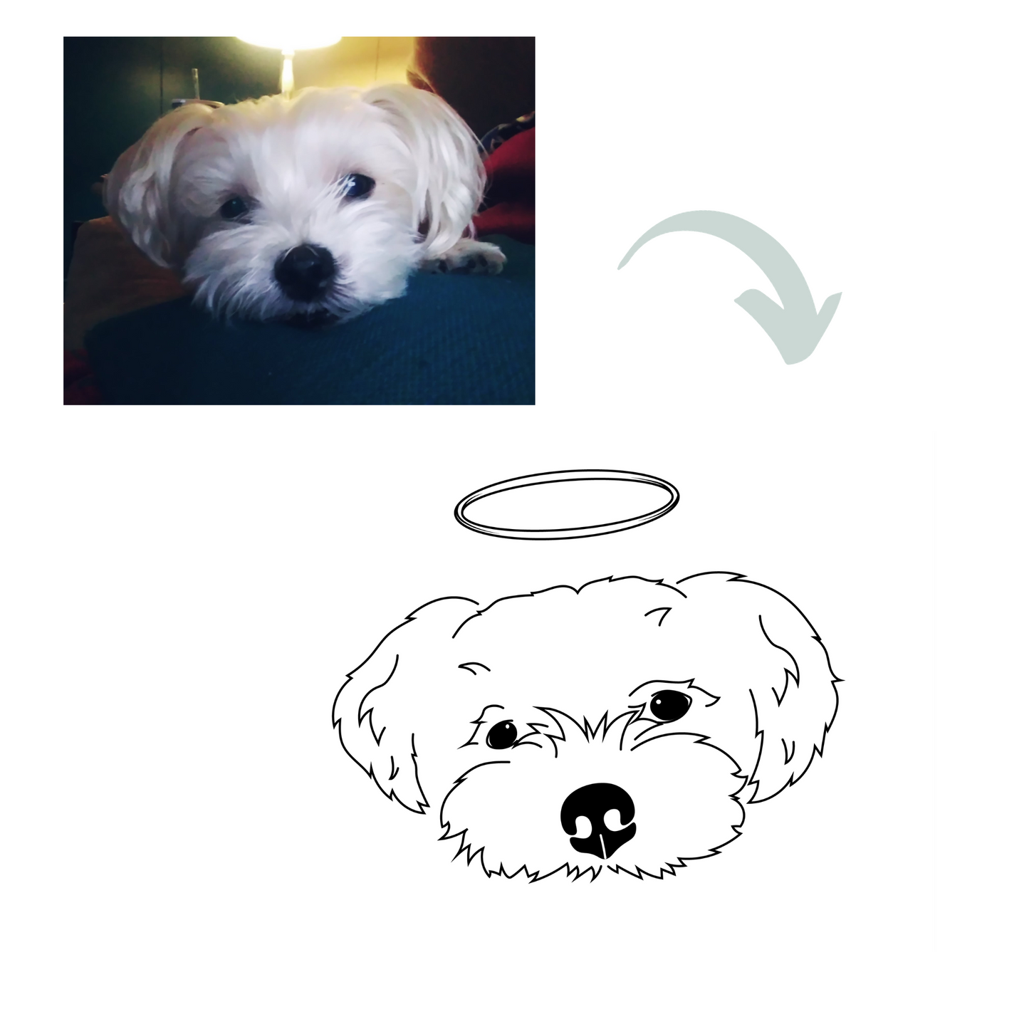 Custom Pet Full Body Outline - Digital File