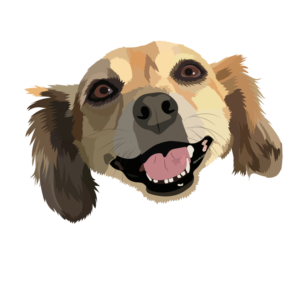 Custom Peekaboo Portrait - Head/Chest Only - Digital File Only
