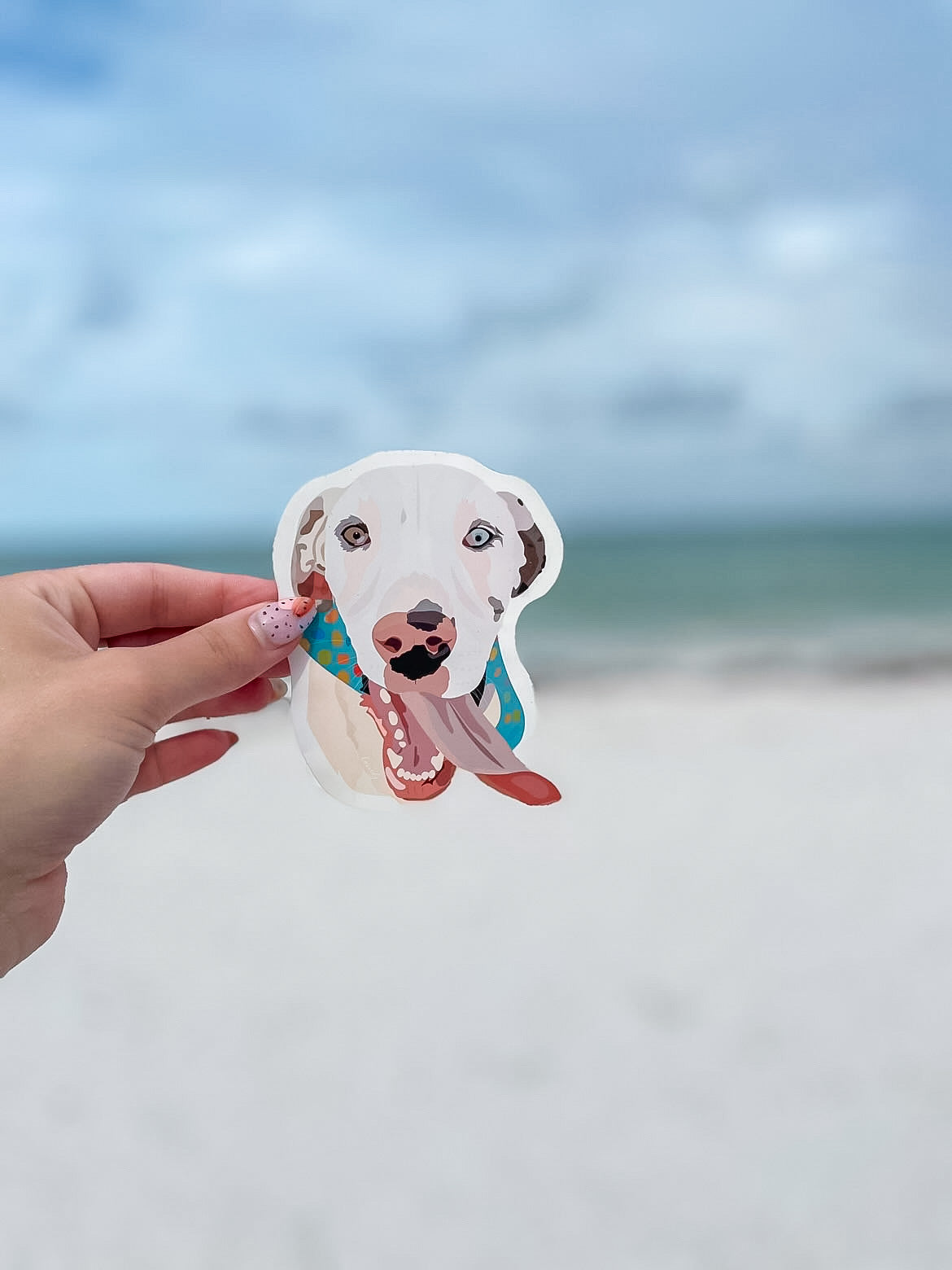 Custom pet portrait and sticker listing - personalized pet artwork and stickers for sale