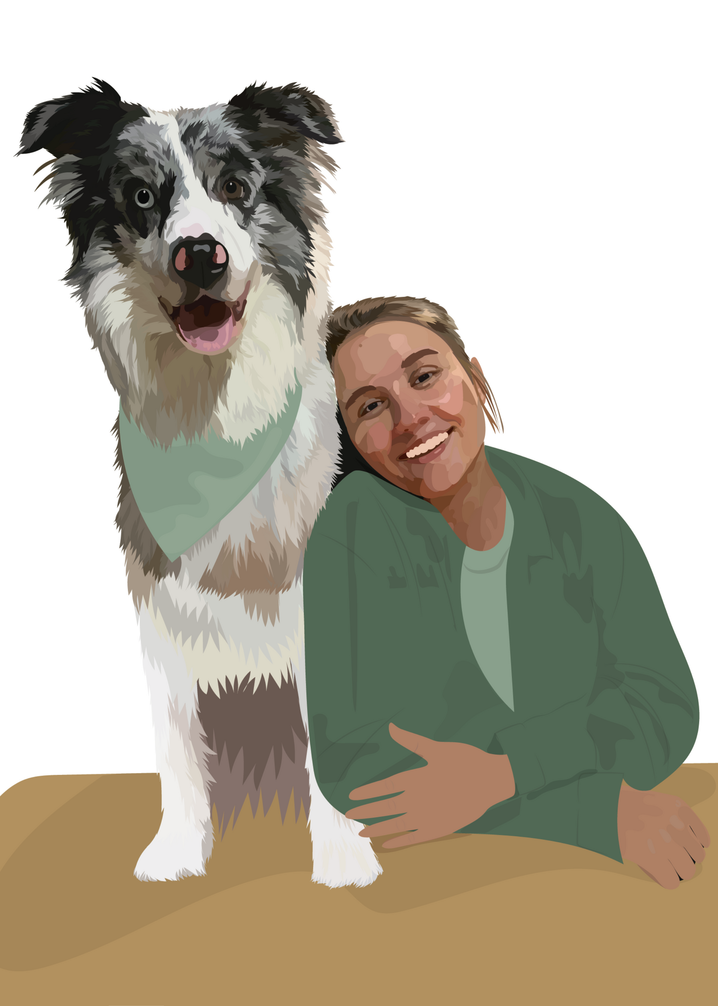 Custom Pet Portrait (Full Body) - Digital File Only