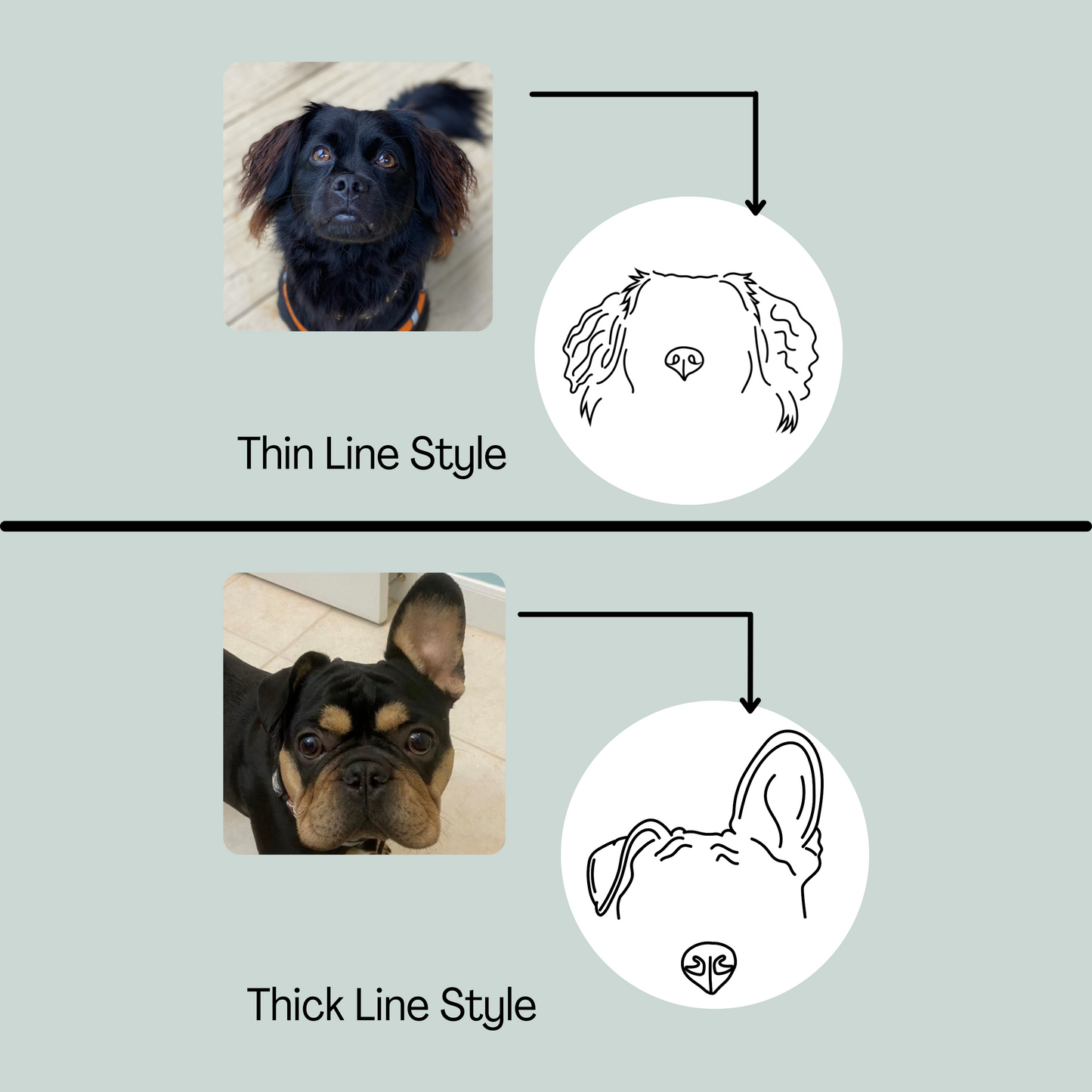 Custom Pet Ear Outline + Tote Bag Bundle