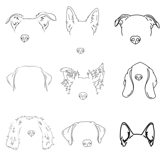 Custom Pet Ear + Nose Outline - Digital File – CassidyMade