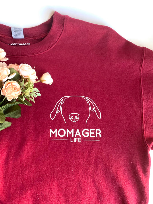 Custom Momager Long Sleeve Sweatshirt