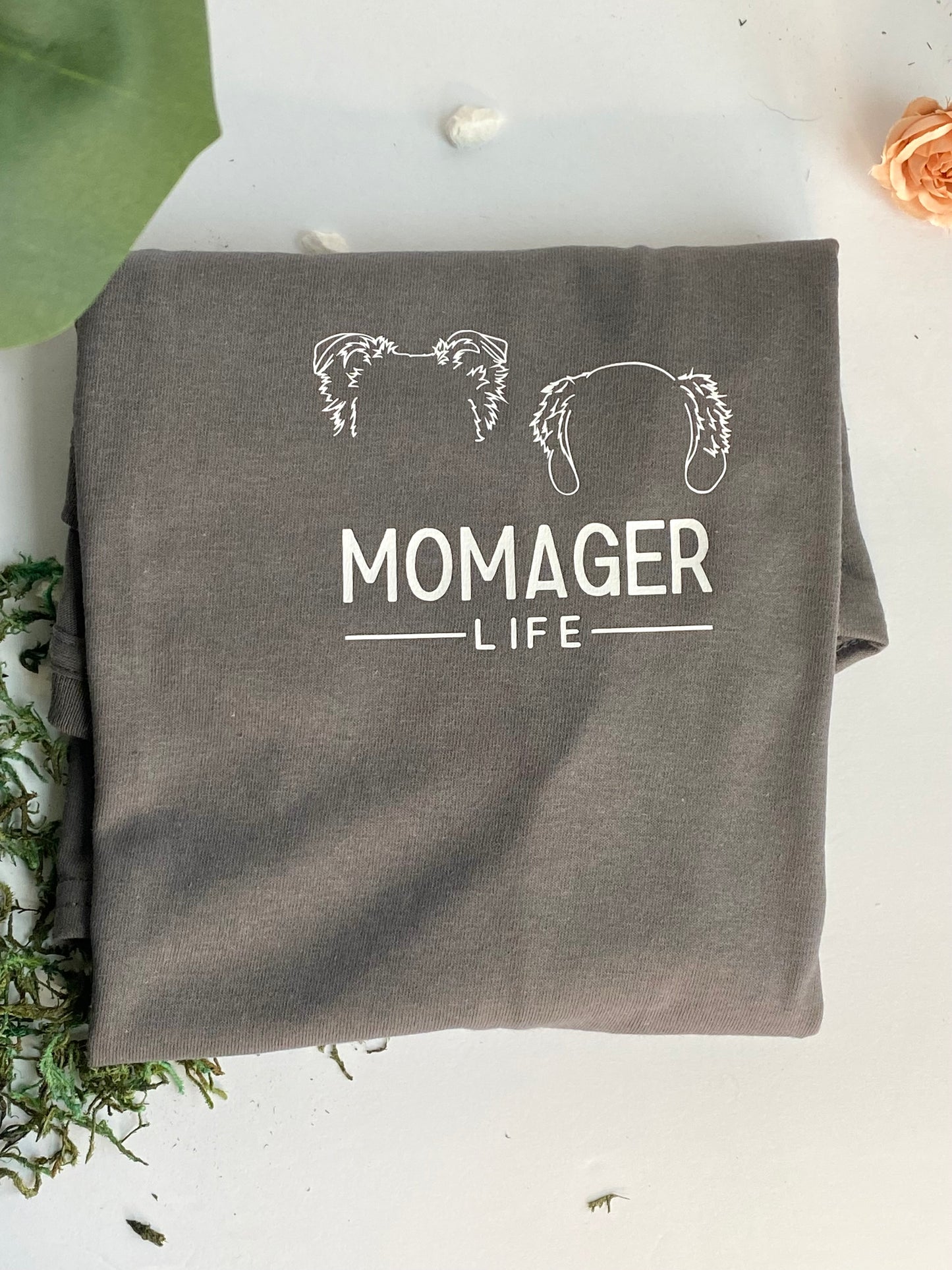 Custom Ear Outline 'Momager Life' T-Shirt
